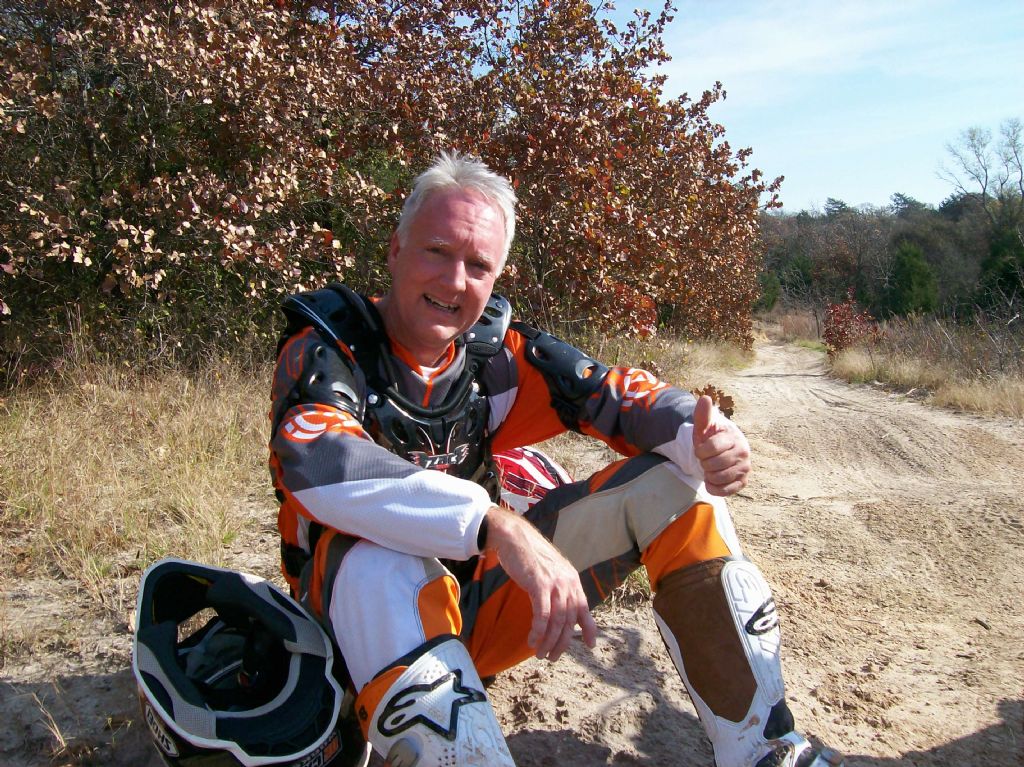 Red River Motorcycle Trails, traditional look, hot and tired